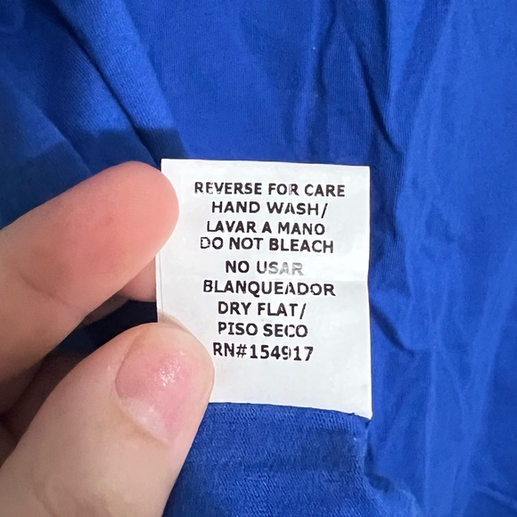 Tassled Blue Womens T-Shirt Top 100% Cotton Blouse Vine & Love Size Medium NWT - Picture 7 of 8